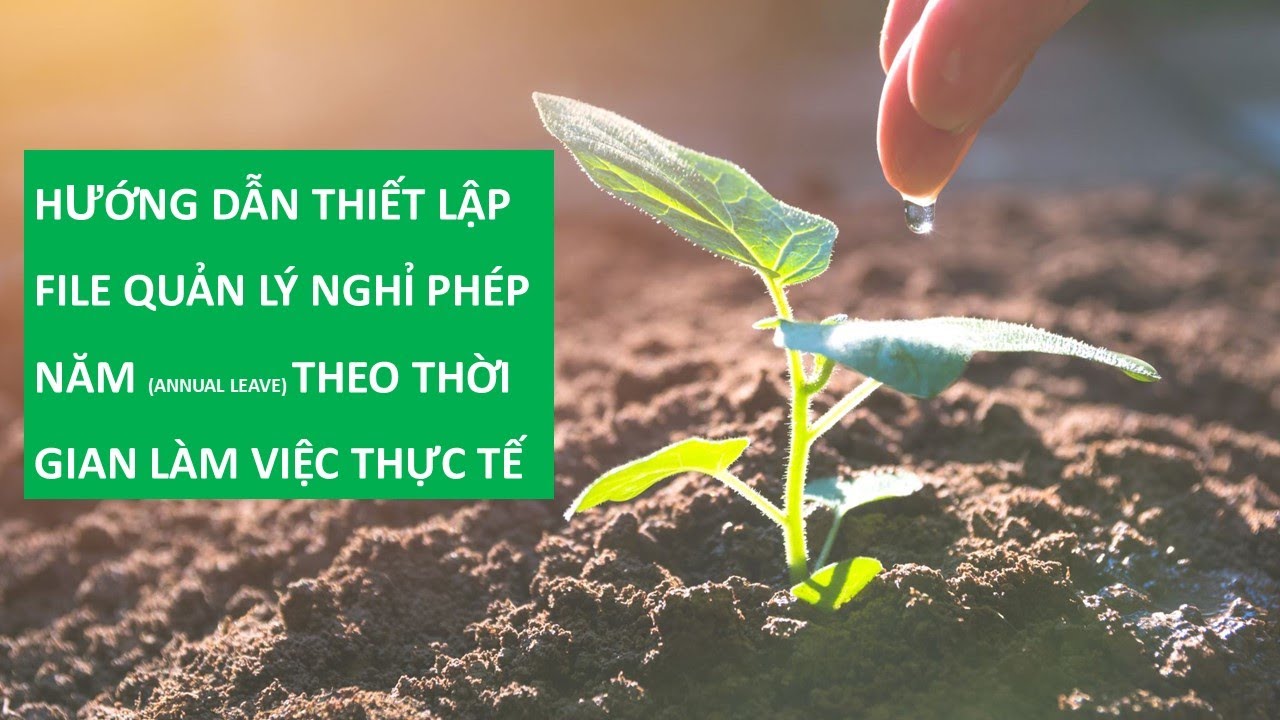 HCNS_Bài 53_HƯỚNG DẪN THIẾT LẬP FILE QUẢN LÝ NGÀY NGHỈ PHÉP NĂM  THEO THỜI GIAN LÀM VIỆC THỰC TẾ