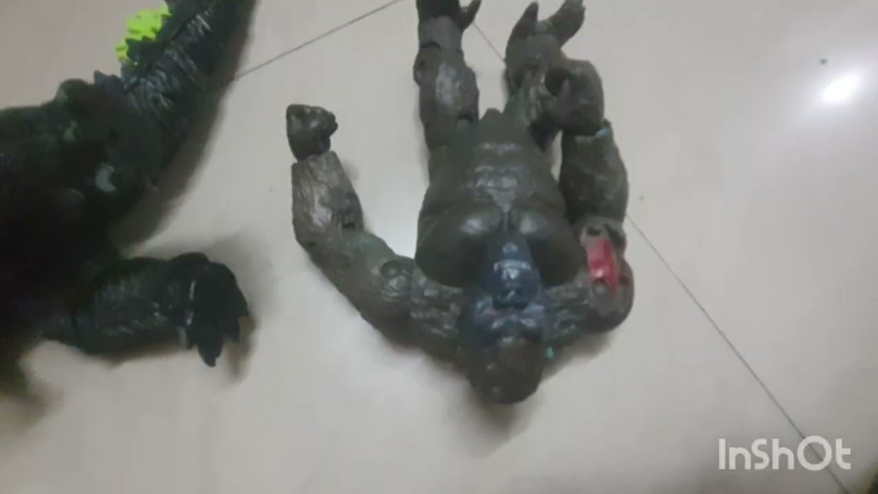 Godzilla team up stop motion plz subscribe to my channel Godzilla#