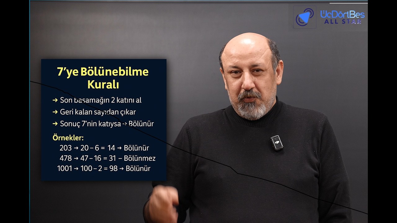 TÜM ASALLAR İÇİN BÖLÜNEBİLME KURALLARI