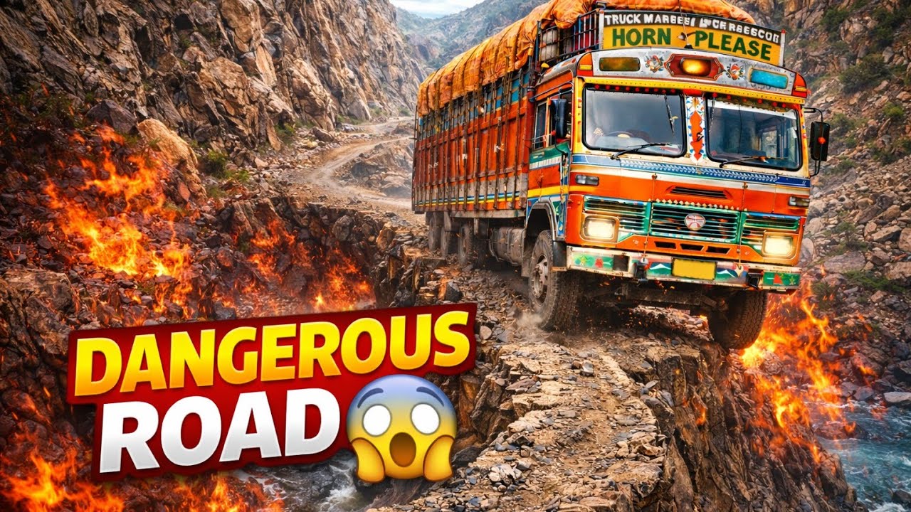 Indian Truck Simulator में सबसे खतरनाक रोड 😱 | पहाड़ों पर ट्रक ड्राइव Full Gameplay