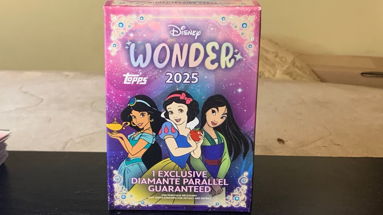 Opening a box of Disney Wonder 2025 Topps trading cards!  