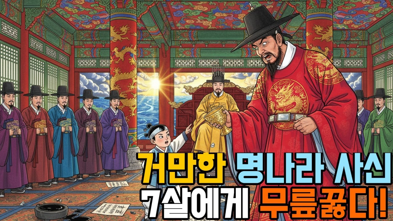7살 소년이 명나라 사신을 논리로 격파한 실화 | 서해 바닷물 한 잔에 마시기 #조선천재소년 #역사복수극 #통쾌한반전