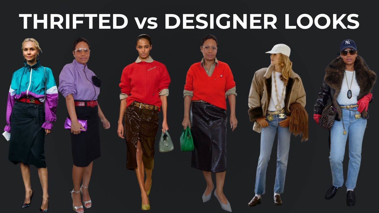 Thrifted vs Designer: Recreating 90s & Pinterest Inspired Looks