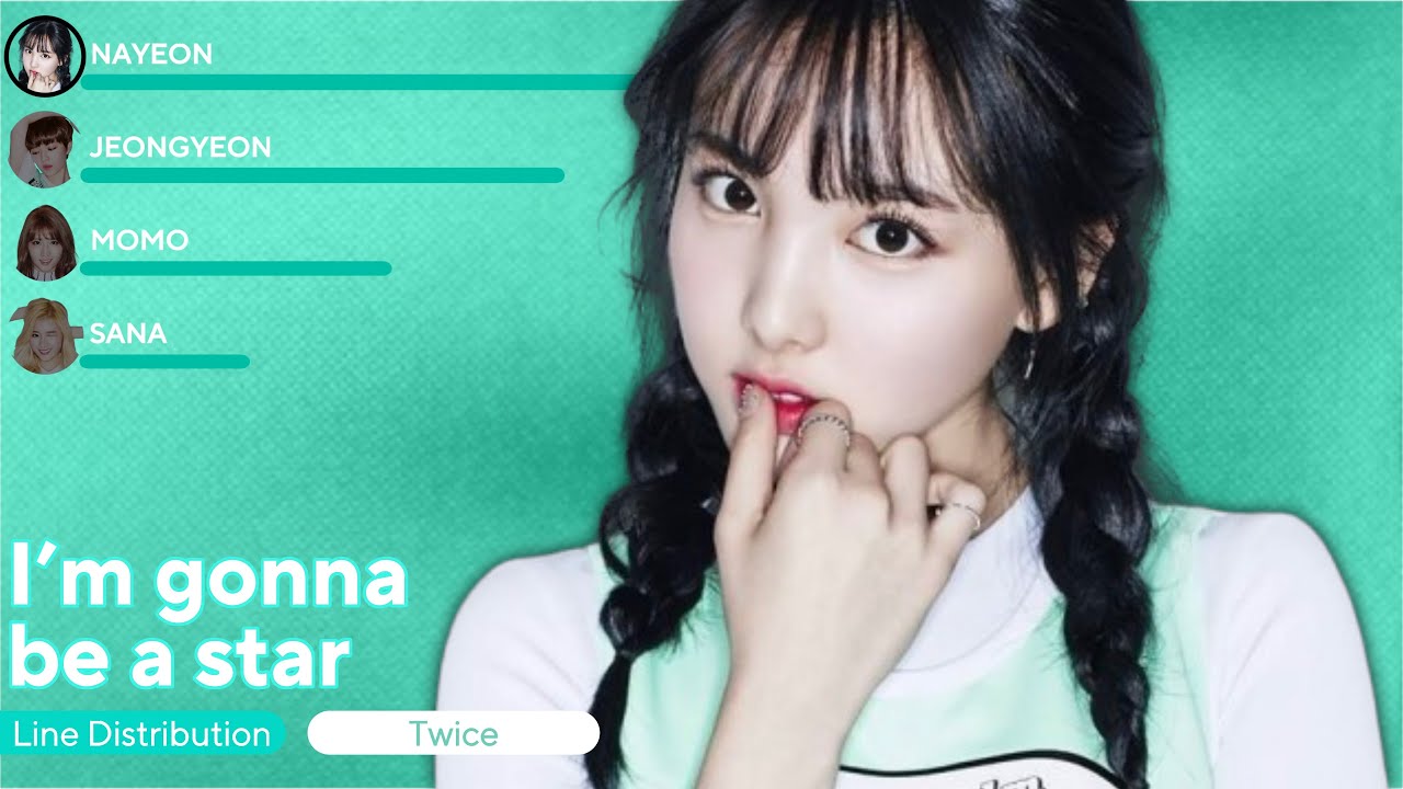 TWICE - I’m gonna be a star (Line Distribution + Lyrics)
