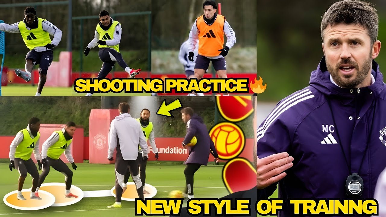 DAY 1🔥 Carrick Starts Training Ahead Of Arsenal With New Styles And SHOOTING CHALLENGE.
