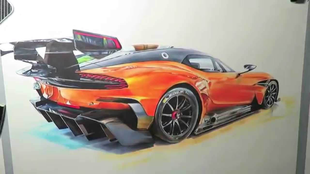 Aston Martin Vulcan Drawing