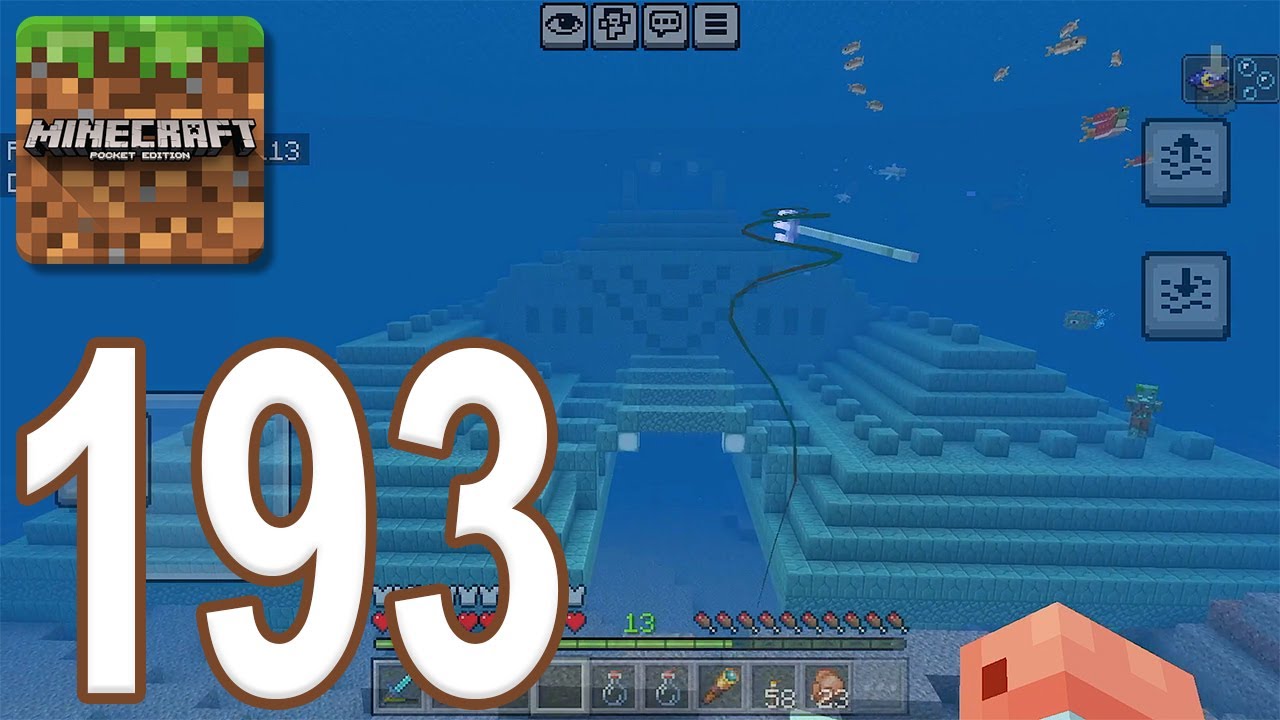 Minecraft Pocket Survival - Gameplay Walkthrough Part 193 - Ocean Monument Bugged (iOS, Android)