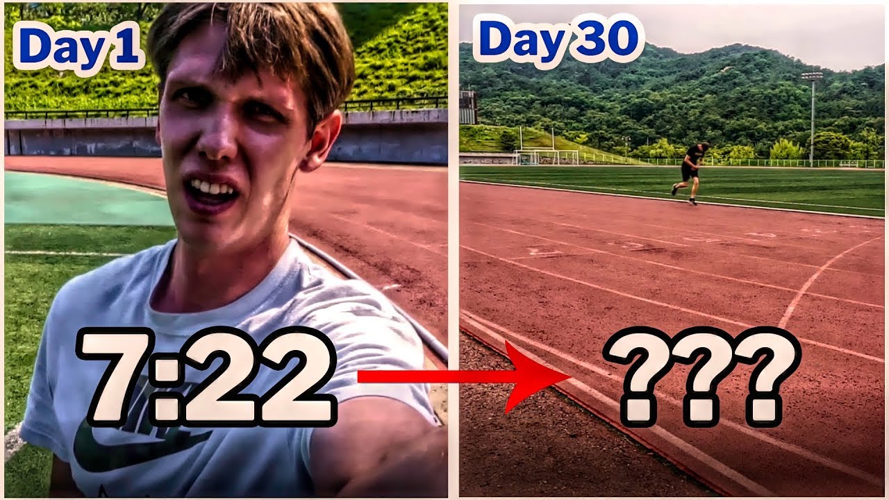 I'm training to run a 5 minute mile (5:00) | 1 mile a day for the first month