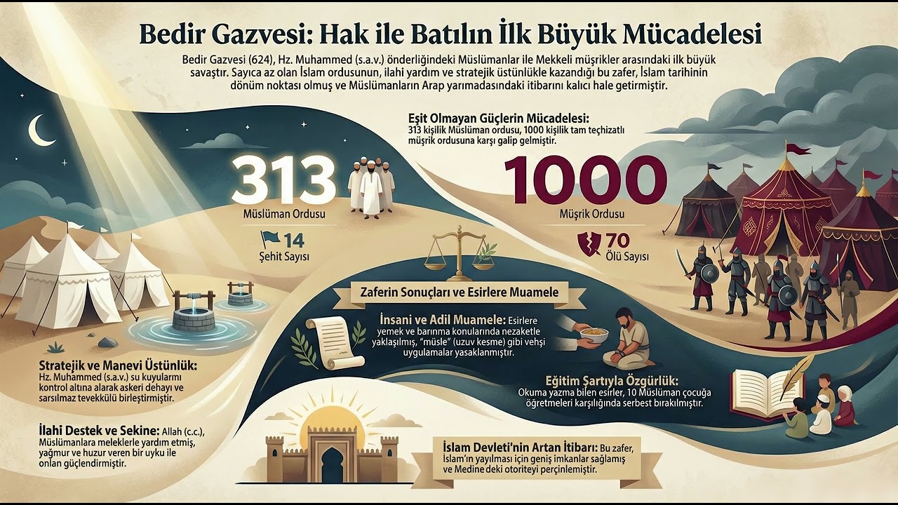 313 Yiğit, 1000 Kişilik Orduya Karşı!  Bedir Zaferi'nin Bilinmeyen Sırları