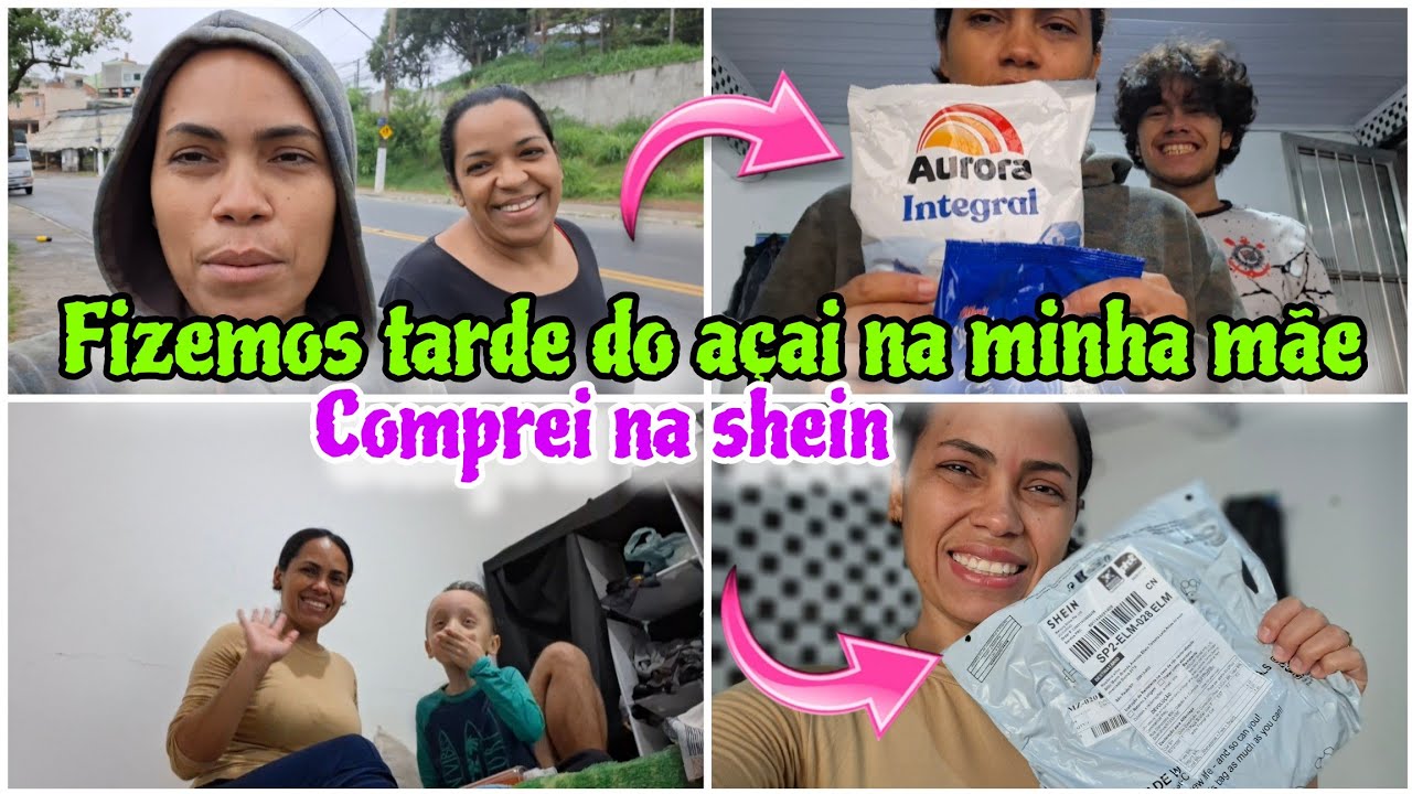 TARDE DO AÇAI NA MINHA MÃE | COMPRINHA NA SHEIN PELA PRIMEIRA VEZ🥰+ ROTINA DA NOITE 