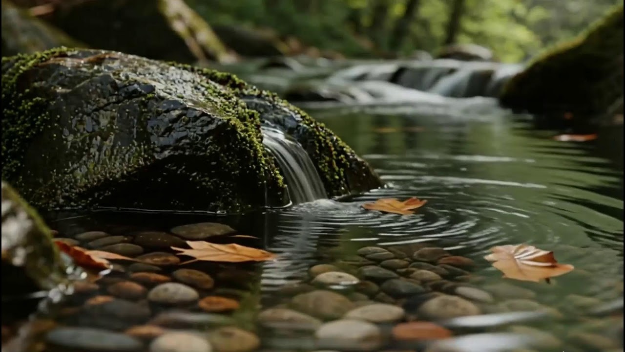 Soothing Flowing River with Birdsong Soundscape for Mental Clarity