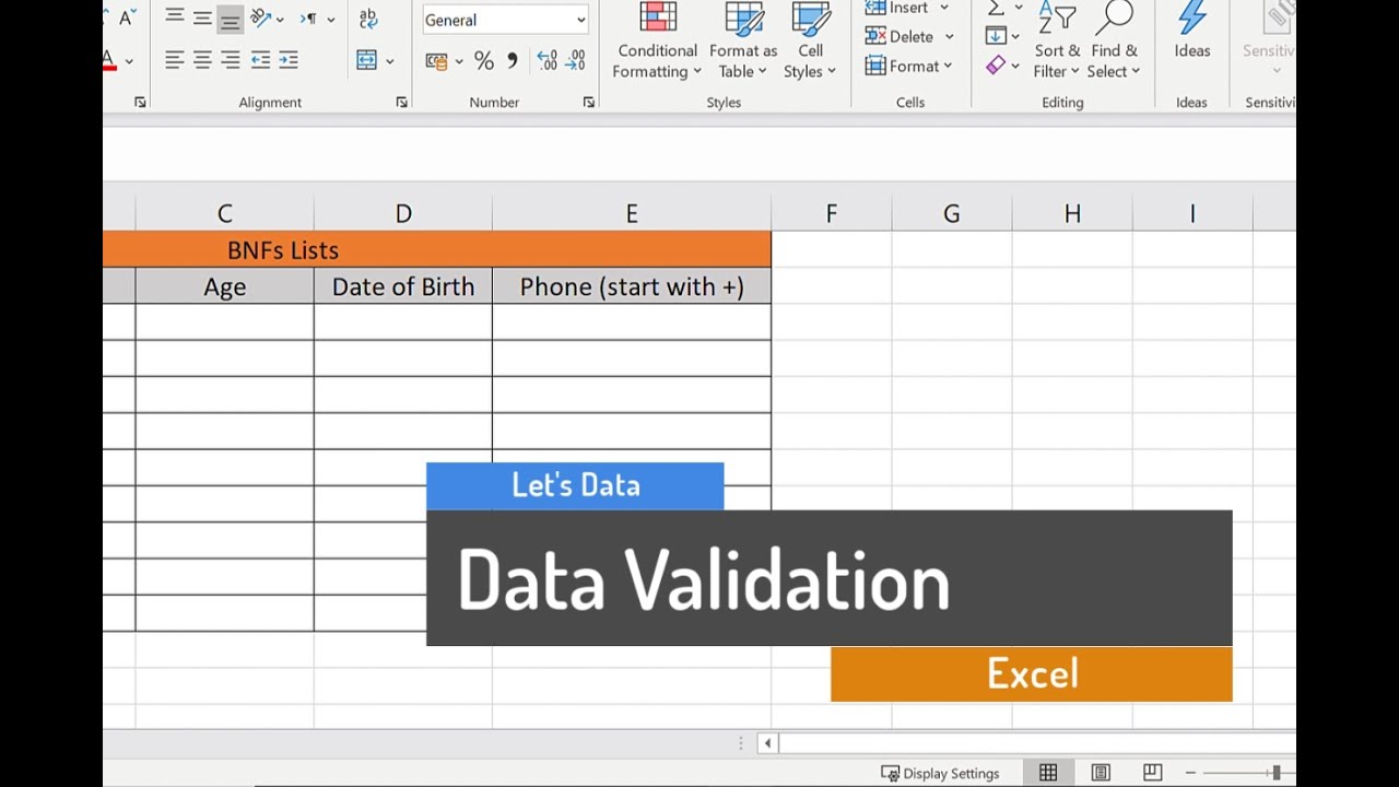 Data Validation // التحقق من صحة البيانات في اكسل - كل مايلزمك