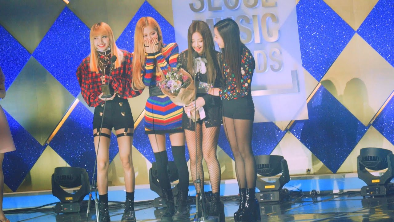 [4k Fancam/직캠]170119 BLACKPINK (블랙핑크) 신인상 수상소감@서울가요대상