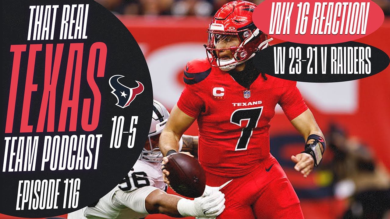Wk 16 Reaction Raiders at Texans 
