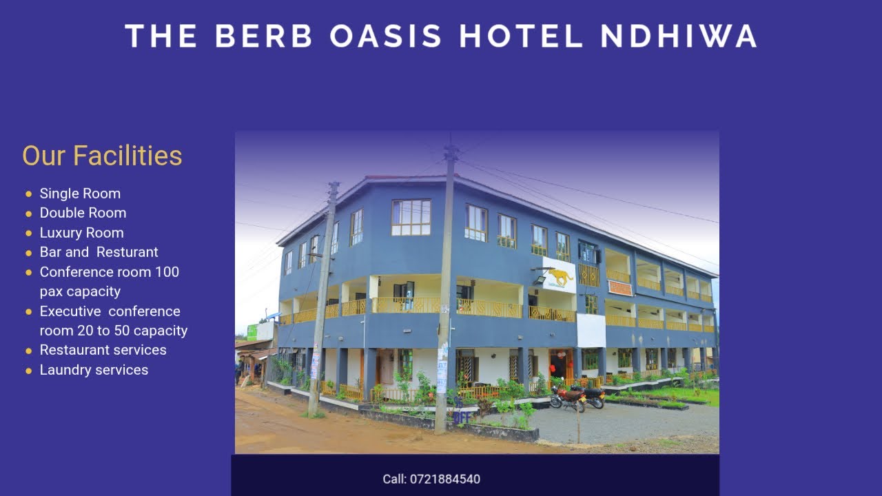 HOSTING AN EVENT AT BERB OASIS HOTEL NDHIWA||PROFFESIONAL CHEFFS