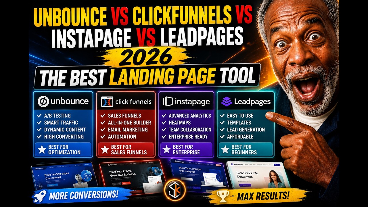 Unbounce vs ClickFunnels vs Instapage vs Leadpages 2026 - How My Tests Help You Pick a Landing Tool