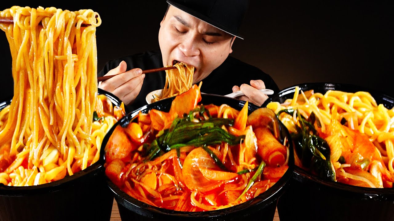 날씨가 추워져서 얼큰한 짬뽕 곱빼기 먹방~!! Spicy Jjamppong, Chinese food