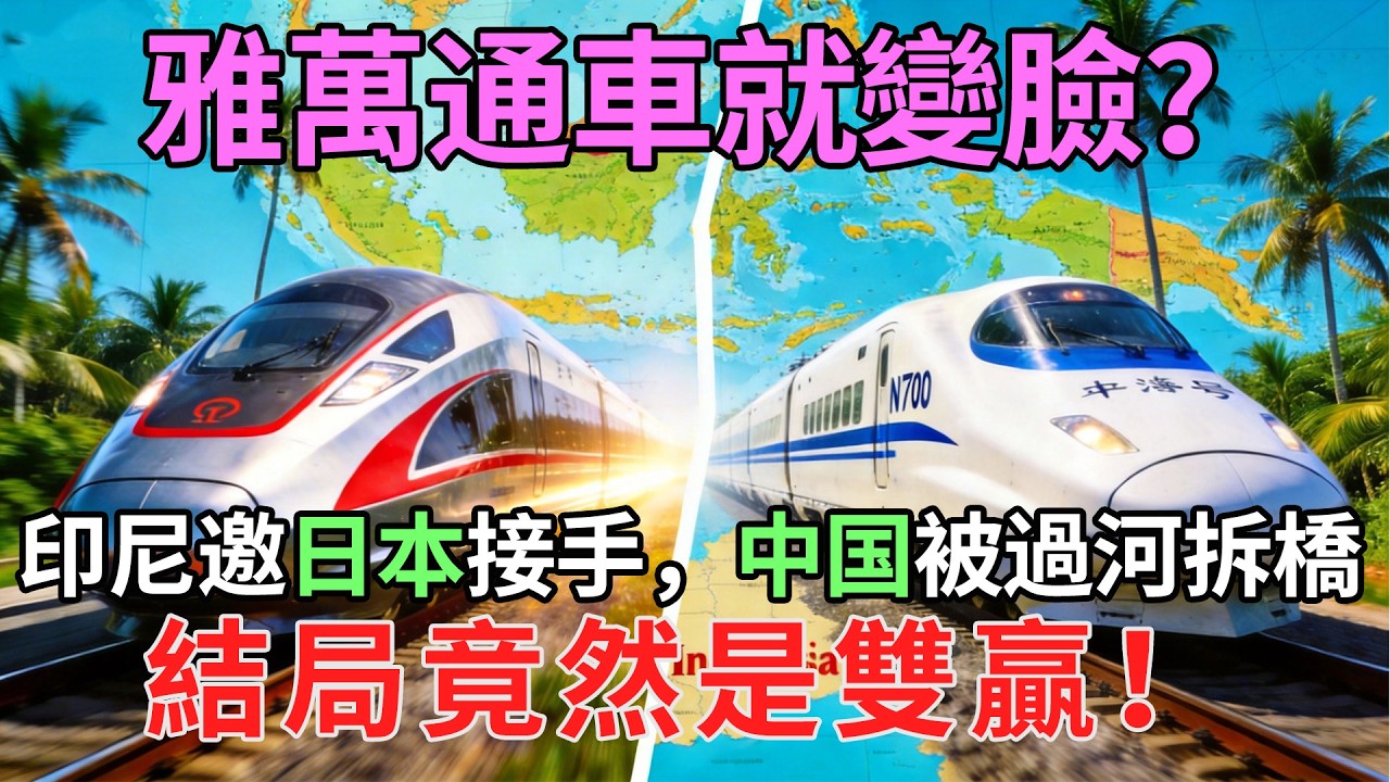 印尼找日本修高鐵，中國反而笑了？揭秘雅萬延伸線背後的「技術陷阱」，日本竟将成为最强打工仔！#印尼高鐵#雅萬高鐵#中日博弈#基建狂魔#地緣政治#中國標准#新干線