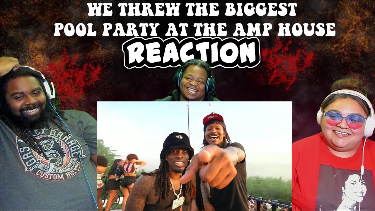 We Threw The Biggest Pool Party At The AMP House | REACTION