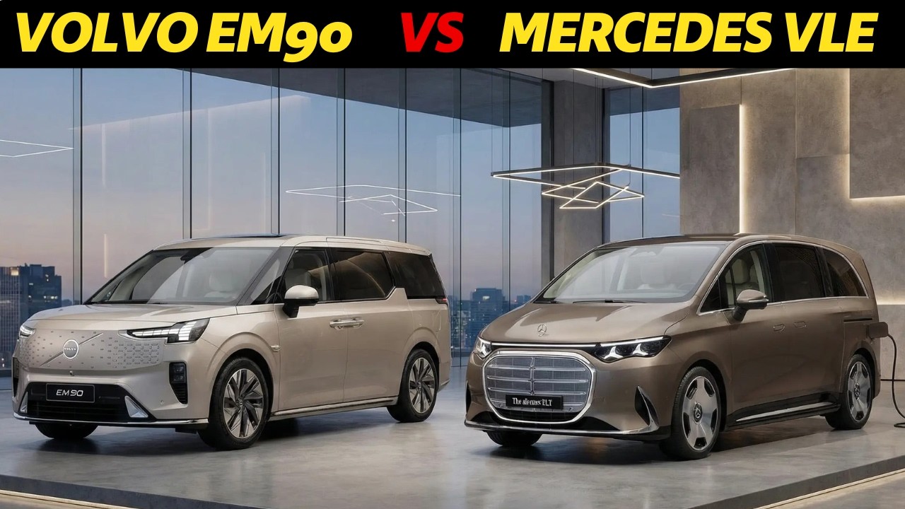 Mercedes VLE 2026 против Volvo EM90 – какой электромобиль лучше для перевозки пассажиров?