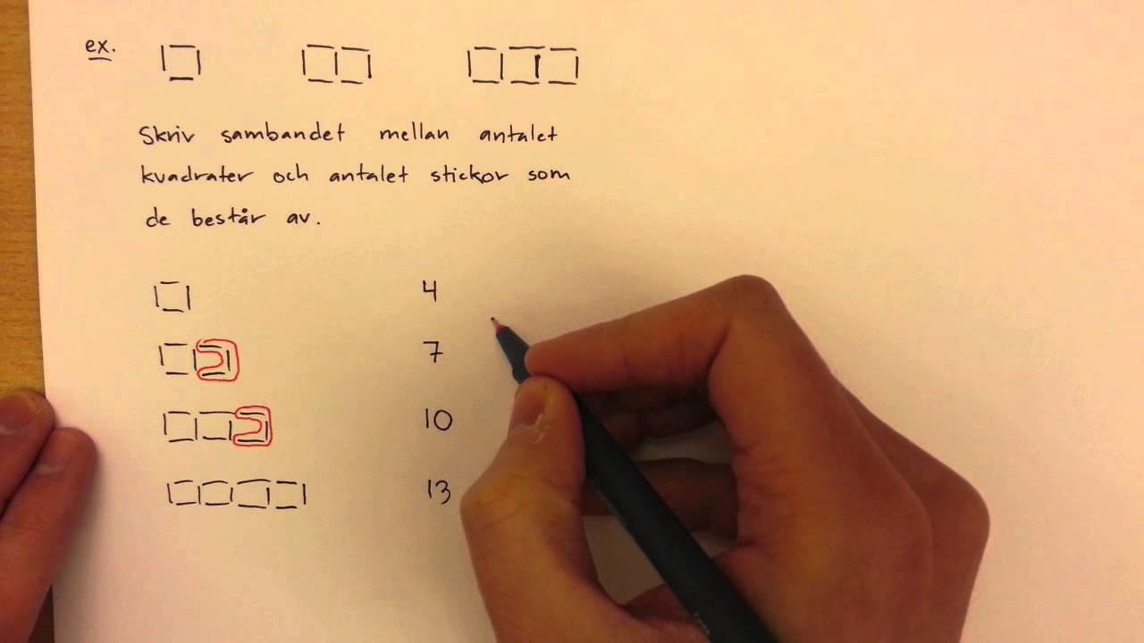 7 - Algebra - Mönster och Uttryck - Del 2