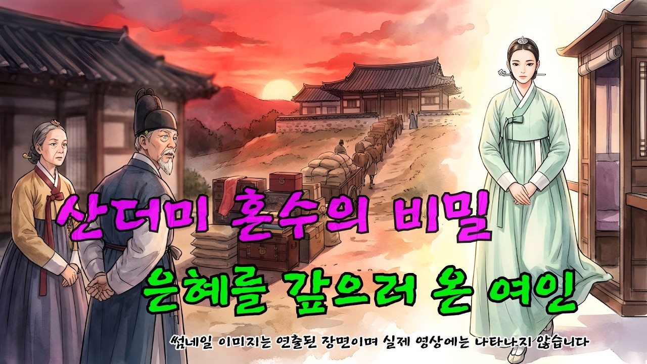 산더미 혼수를 가져온 정체불명 며느리? 탐욕스런 친척의 최후와 반전 ㅣ옛날이야기 ㅣ민담 ㅣ오디오북ㅣ전설ㅣ설화 ㅣ야담