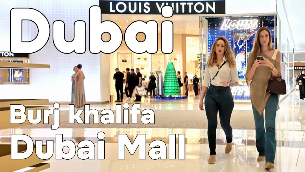 Dubai 🇦🇪 Amazing Burj Khalifa, Dubai Mall [4K] Walking Tour
