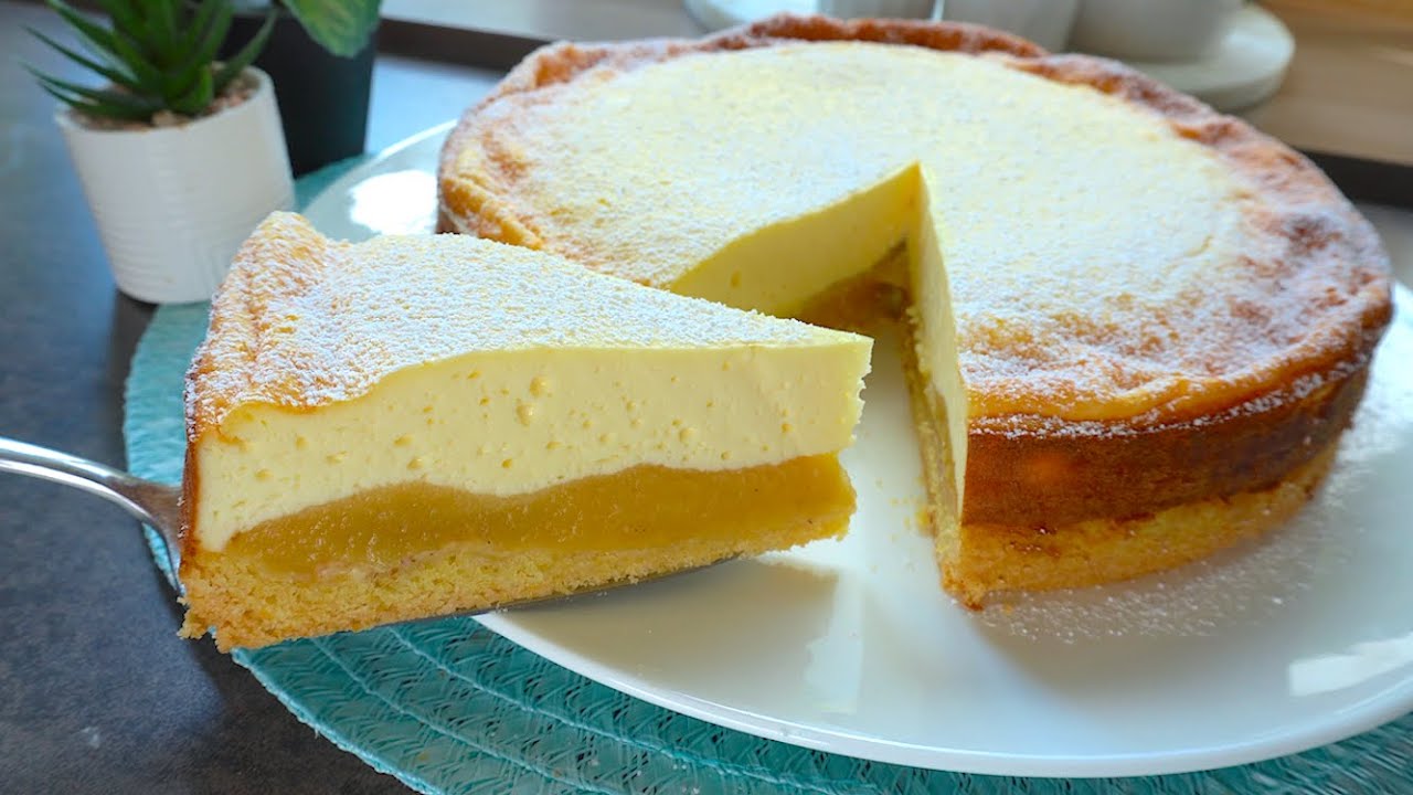 Dieser Kuchen ist der leckerste K&auml;sekuchen f&uuml;r den Herbst! Neues Rezept mit Apfelmus