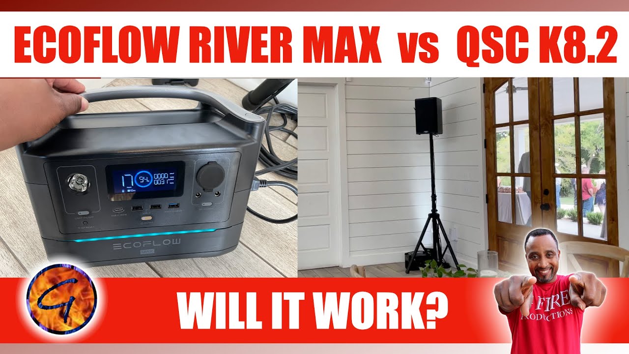 EcoFlow River Max vs QSC K8.2 Speaker & Alto Stealth Pro | Gig Log: Make Any Speaker Battery Powered