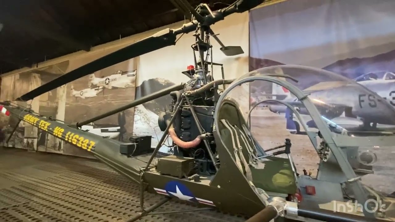 Hiller OH-23 Raven с открытой кабиной