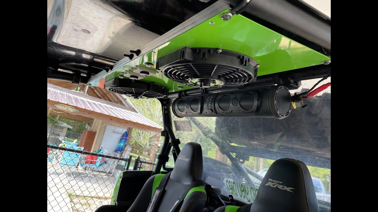 Kawasaki KRX 1000 - Tyndall Roof fan installation - you NEED one of these!