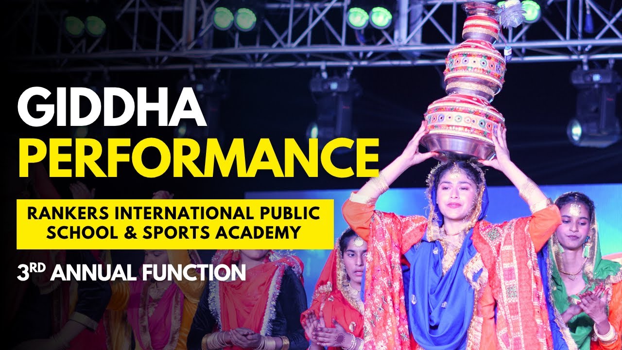 Beautiful Giddha Performance | 3rd Annual Function | Rankers International Public School Kot Dhandal