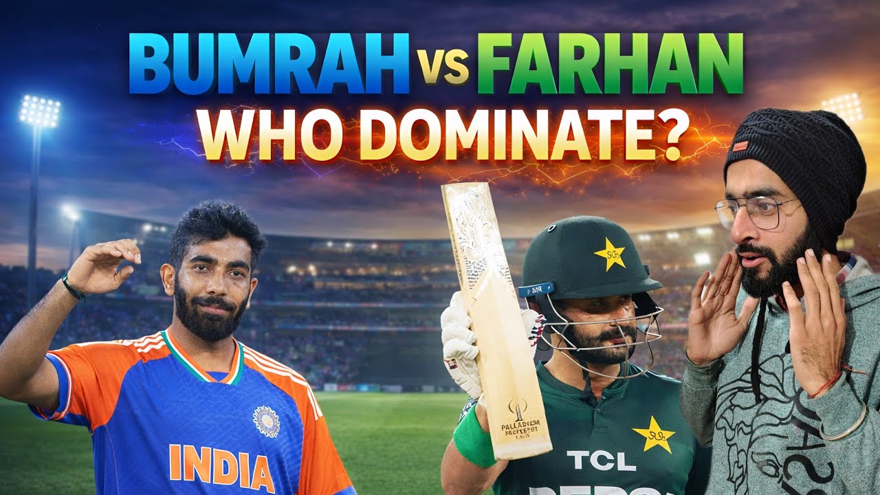 Sahibjada farhan ne Bumrah ko kiya target 🎯| Bumrah udayege Sahibjada farhan ki giliya | 