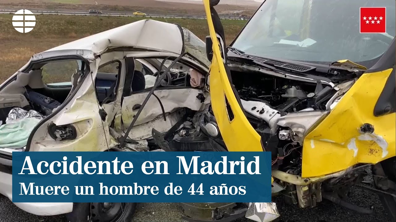 Muere un hombre en un choque frontal entre un turismo y un camión en Madrid