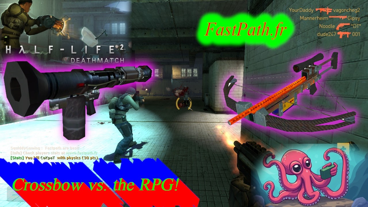 Half-Life 2: Deathmatch – Crossbow vs. The RPG!