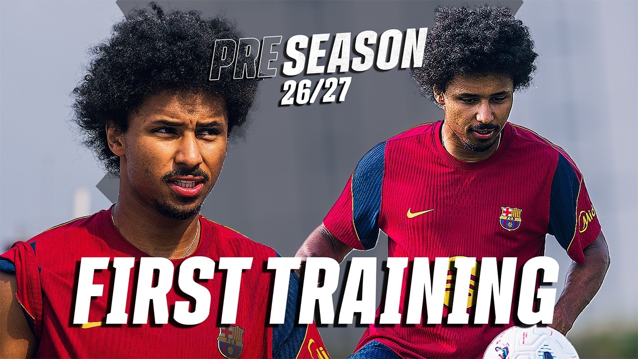 ADEYEMI completes his FIRST TRAINING with FC Barcelona 🔵🔴