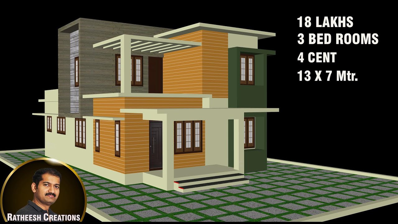4 സെന്റിൽ /3 BEDROOMS വീട്/budget home plan/ Kerala home design/Ratheesh Creations