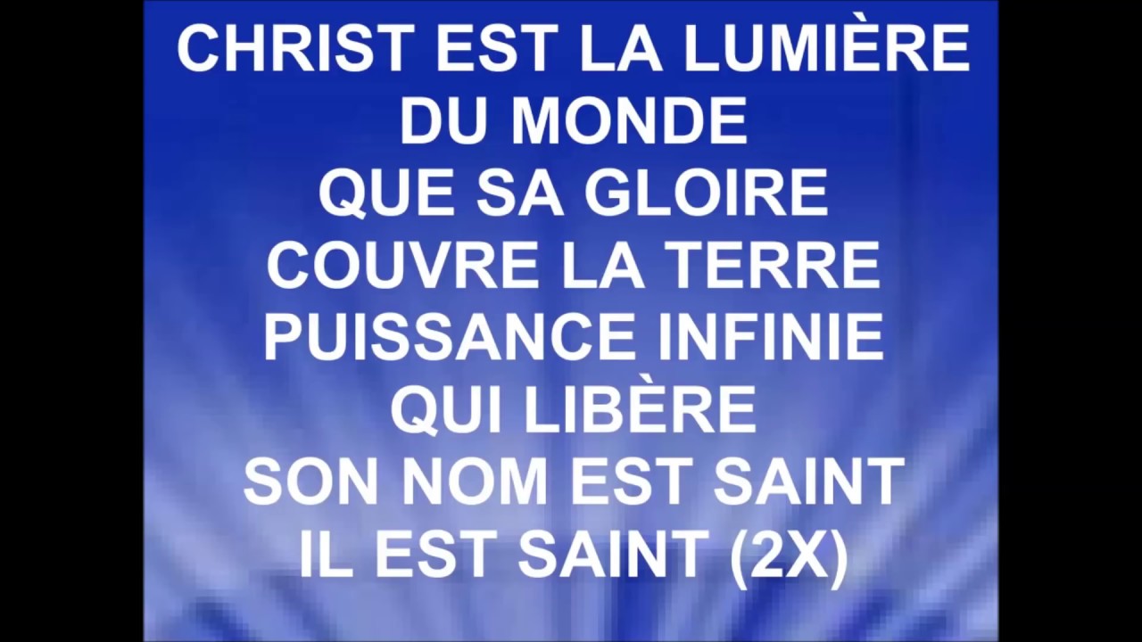 CHRIST EST LA LUMIÈRE - Matt Marvane