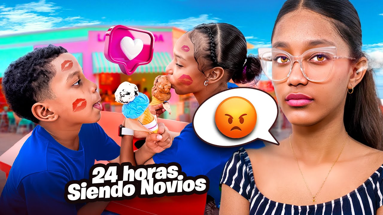 NOVIOS POR 24 HORAS 😱 LA PELO EN PAUSA SE ENOJA !!