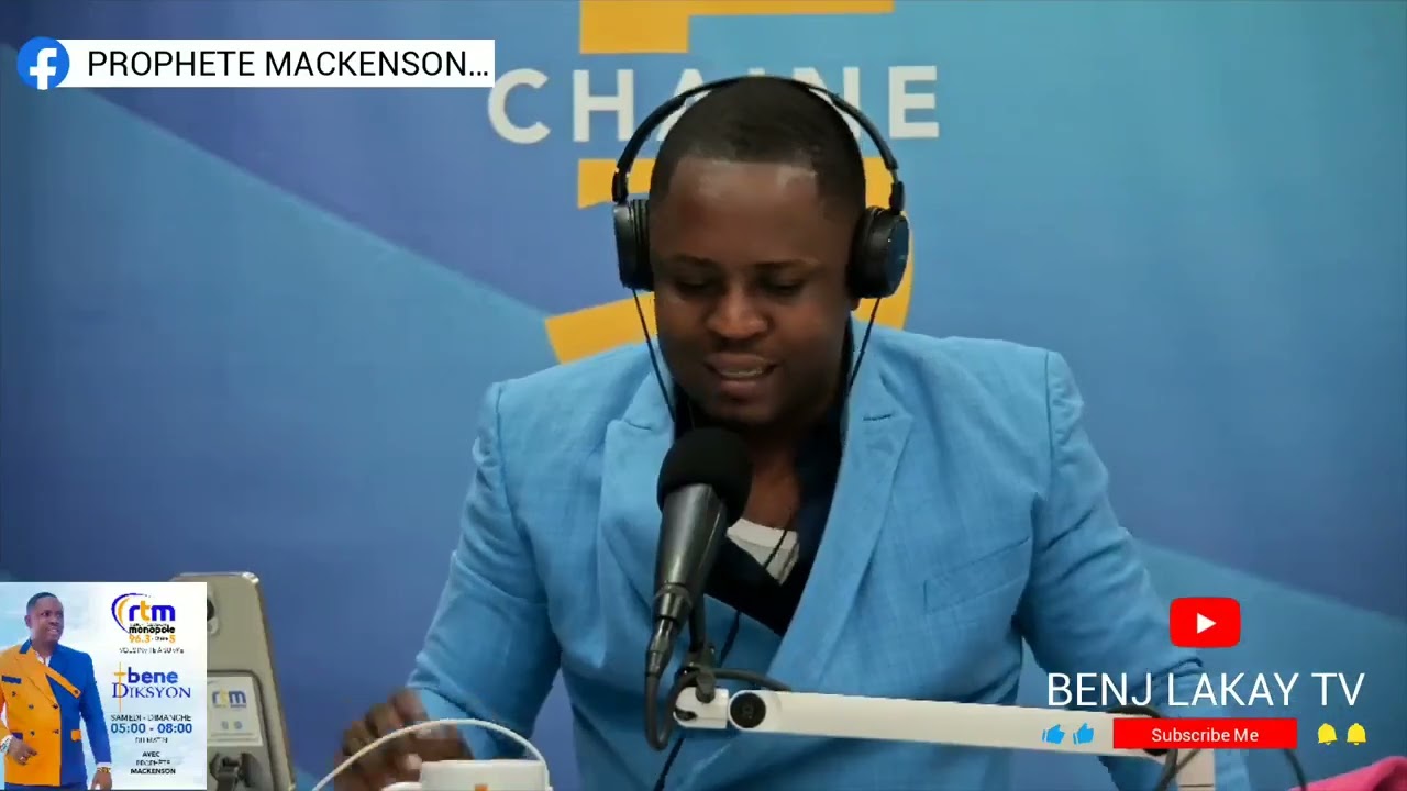 ÉMISSION BÉNÉDICTION  AVEC PROPHETE MARKINSON DORILAS  RADIIO MONOPOLE 