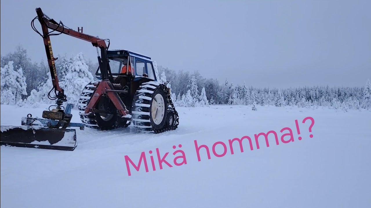 Metsäkuormaajalla/perä levyllä Talvitien tasausta?... 