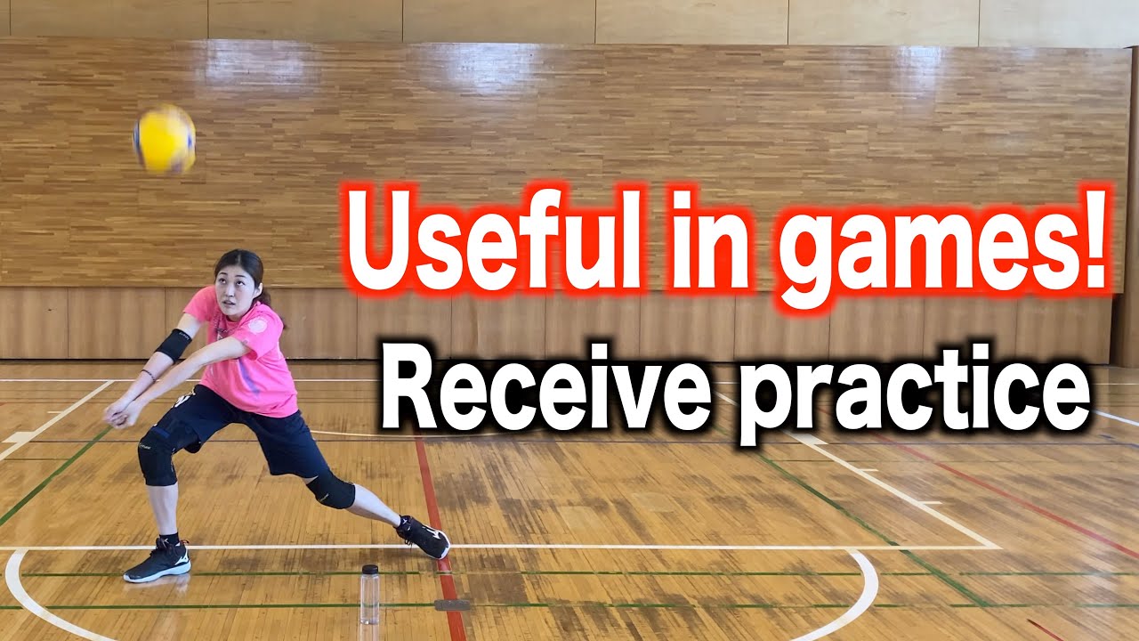 Useful in games!  Receive practice 【volleyball】