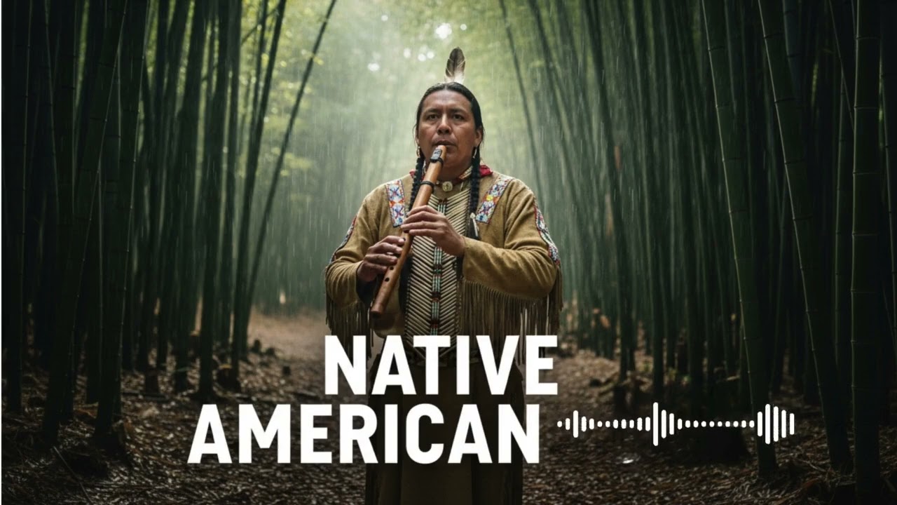 Healing Rain & Native American Flute Music for Relaxing Mind