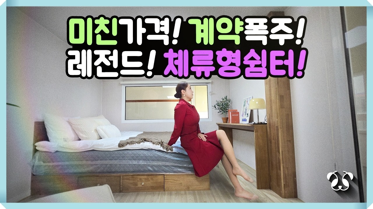 판다카라반의 체류형쉼터 정박형카라반의 기준! 슬림한 가격에 꼭 필요한 옵션만 담았다! 루미엔트리