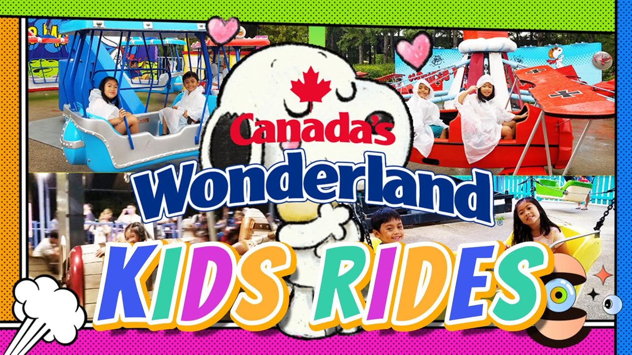 CANADA'S WONDERLAND Kids Rides - Planet Snoopy, KidZville Rides #canadaswonderland