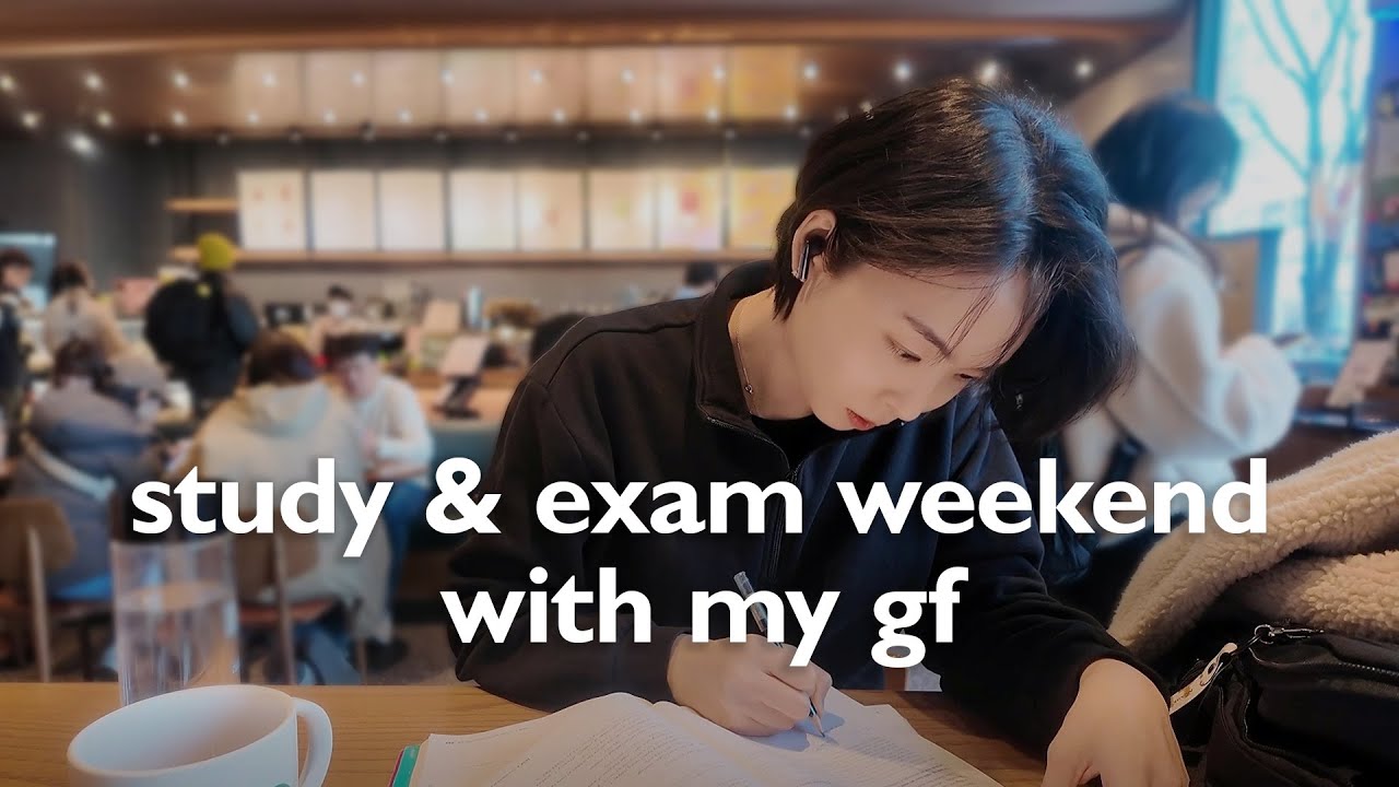weekend of study & exam… and my gf exposing me?! | lesbian couple vlog