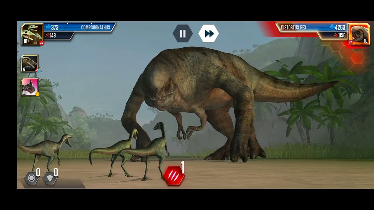 i killeld the d -rex jurassic world the game 😆🦖