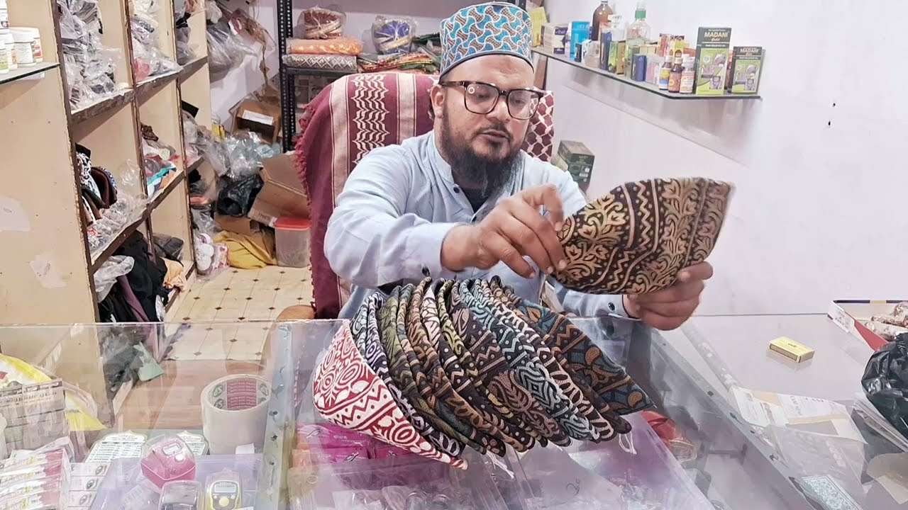 Omani cap||barkati topi||online cap ||islamic cap  ||Matari Shop 9265989458