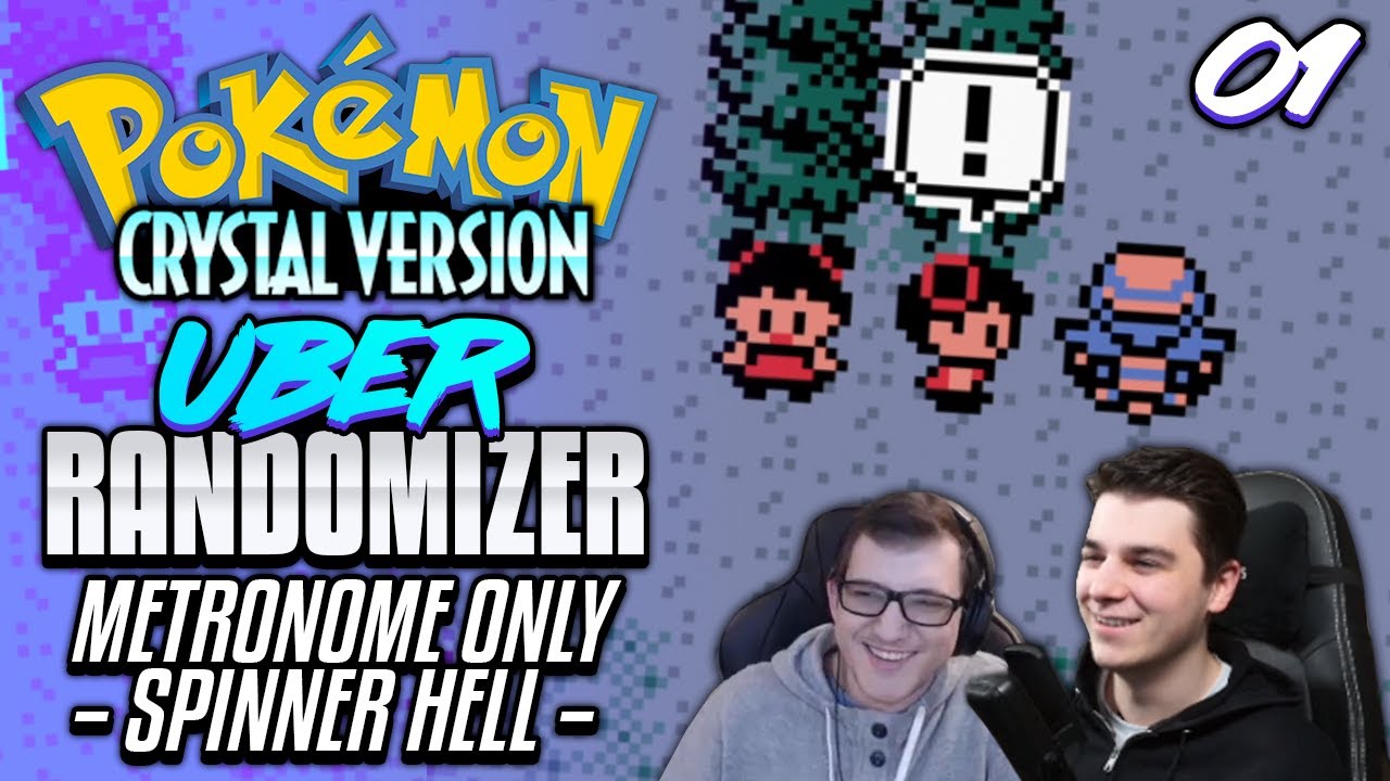 Metronome Only, Spinner Hell, Uber Randomizer Race vs Shenanagans | Pokemon Crystal #1