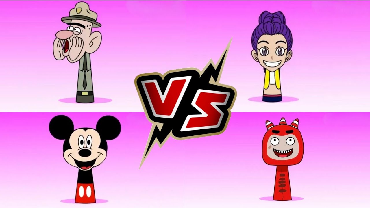 🎮 Incredibox Sprunki OC : Mickey Mouse VS City Boy VS Rumi VS Fuse | Tiles Hop
